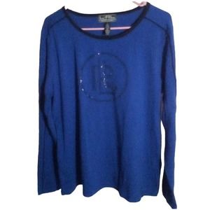 Lauren Ralph Lauren Active Beaded Logo Pullover top size XL